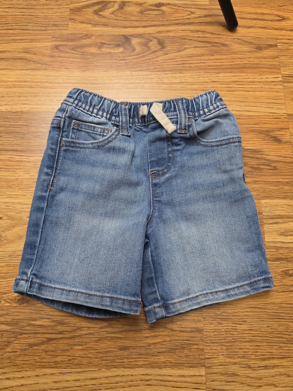 wonder nation Blue Denim Elastic Waist Shorts